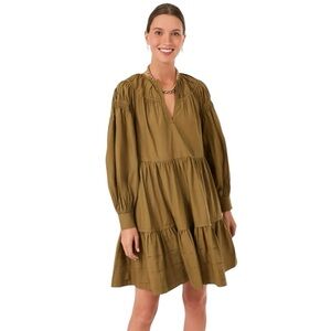 Ulla Johnson Olive Long Sleeve Dress